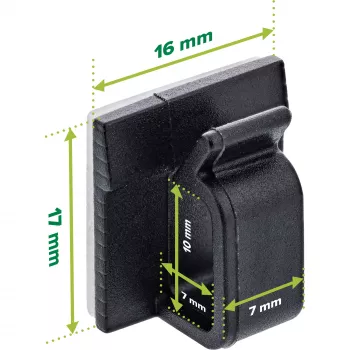 InLine 59971E kabeļu organizators Universāls Kabeļa āķis Melns 10 gab.