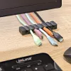 InLine 59971L kabeļu organizētājs Universāls Kabeļu klipsis Melns 5 gab.