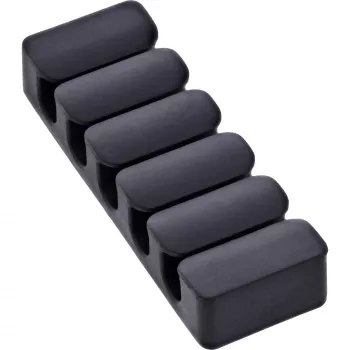InLine 59971K kabeļu organizators Universāls Kabeļu klips Melns 5 gab.