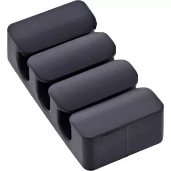 InLine 59971J kabeļu organizators Universāls kabeļu klips Melns 5 gab.