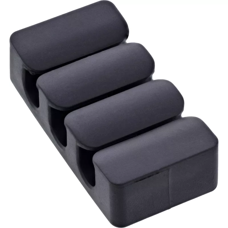 InLine 59971J kabeļu organizators Universāls kabeļu klips Melns 5 gab.