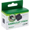 InLine 59971I kabeļu organizators Universāls Kabeļu klipsis Melns 10 gab.