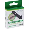 InLine 59972B kabeļu saite Kāpņu kabeļu saite Silikons Melns 10 gab.