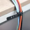 InLine 59972A kabeļu saite Kāpņveida kabeļu saite Silikons Melna 10 gab.