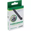 InLine 59972A kabeļu saite Kāpņveida kabeļu saite Silikons Melna 10 gab.