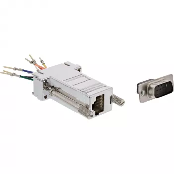 InLine Adapters 9 Pin Sub-D vīr. RJ45 siev. ar metāla pārklājumu 68889M