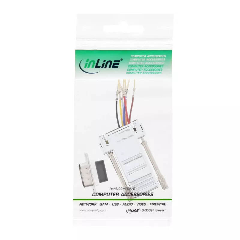 InLine Adapters 9 Pin Sub-D vīr. RJ45 siev. ar metāla pārklājumu 68889M