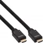 InLine HDMI aktīvais kabelis, HDMI-High Speed ar Ethernet, M/M, neilona pinums, 10m