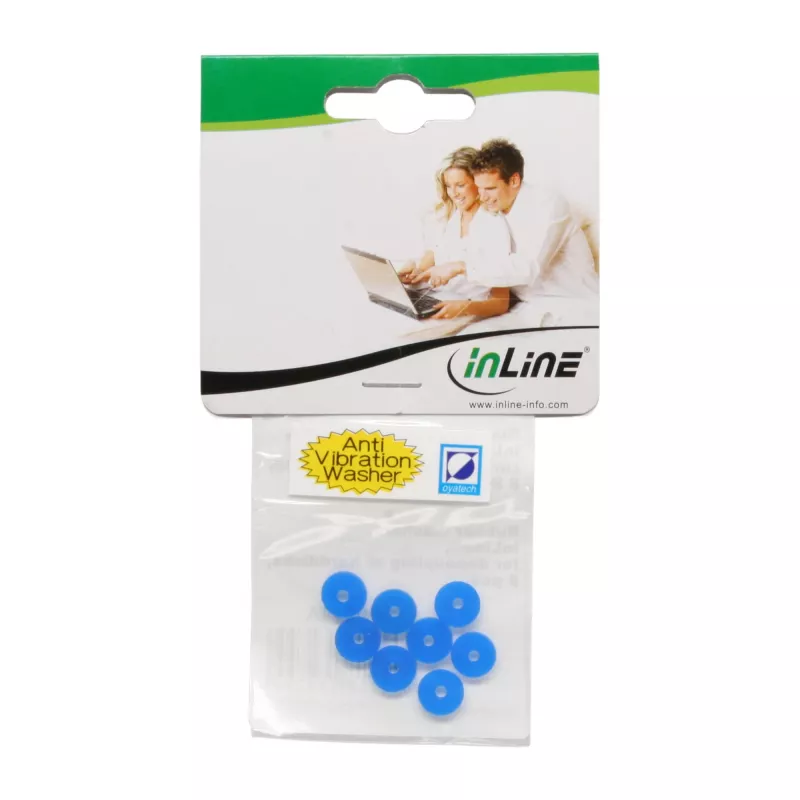 InLine gumijas sliede cieto disku vibrāciju atdalīšanai 8 gab. InLine 00244A