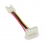 InLine strāvas adapteris iekšējais disketes ligzda / Molex 4 kontaktu spraudnis 0,06 m