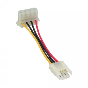 InLine strāvas adapteris iekšējais disketes ligzda / Molex 4 kontaktu spraudnis 0,06 m