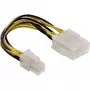 InLine mātesplates barošanas adapteris ATX 2.0/EPS 8pin / 12V ATX1.3 4pin 0,15m