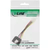 InLine SATA strāvas adaptera kabelis 3,5 collas / 15 kontaktu SATA ar fiksatoru 0,06 m