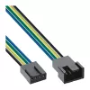 InLine ventilatora kabeļa pagarinājums 4 kontaktu Molex tēviņš/mātīte 0,70 m