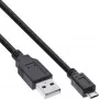 InLine Micro USB 2.0 kabelis USB Type A vīr. / Micro-B vīr., melns, 2m