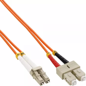 Fiber Optical Duplex kabelis LC/SC InLine 88638 50/125µm OM2 25m
