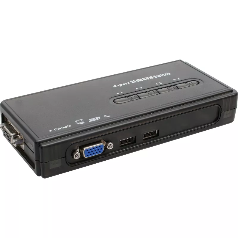 KVM slēdzis 4 pieslēgvietas USB InLine 60614H