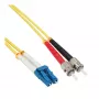 InLine optiskās šķiedras dupleksais kabelis LC/ST 9/125µm OS2 2m