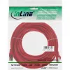 InLine komutācijas kabelis F/UTP Cat.5e sarkans 10m