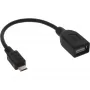 InLine Micro USB OTG adaptera kabelis, Micro-B vīr. uz USB A siev., 0,1 m