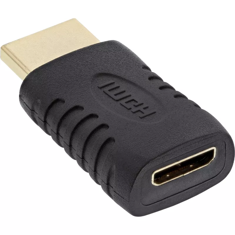 HDMI adapteris InLine 17691G HDMI vīrišķais / Mini HDMI sievišķā zeltīts