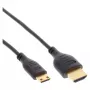 InLine High Speed HDMI kabelis ar Ethernet, AM/CM, īpaši plāns, melns/zelts, 0.5m