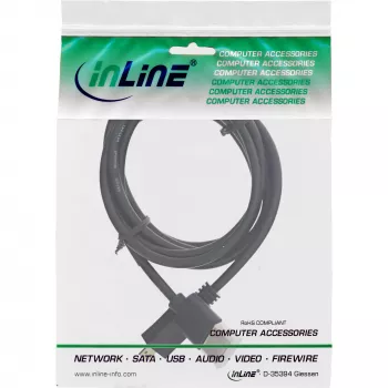 InLine ātrgaitas HDMI kabelis ar Ethernet, AM/DM, īpaši plāns, melns/zelts, 1 m