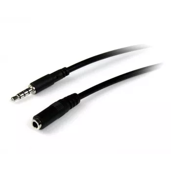 StarTech.com 2m 3.5mm 4 pozīciju TRRS austiņu pagarinātāja kabelis - vīr./siev.