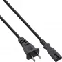 InLine strāvas kabelis ar Ķīnas kontaktdakšu uz Euro8 IEC-C7, melns, 1,8 m