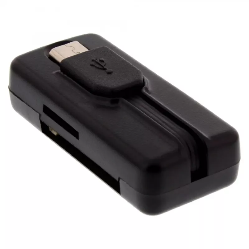 InLine OTG karšu lasītājs Dual Flex SD, micro SD ar USB pieslēgvietu un 2 karšu slotiem