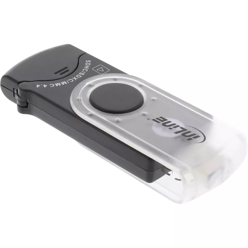 InLine USB 3.0 mobilais karšu lasītājs ar 2 slotiem SD, SDHC, SDXC un microSD kartēm