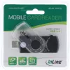 InLine USB 3.0 mobilais karšu lasītājs ar 2 slotiem SD, SDHC, SDXC un microSD kartēm