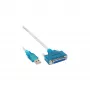 USB printera kabelis InLine 33397I 1.8m Type A spraudnis uz DB25 sievišķo
