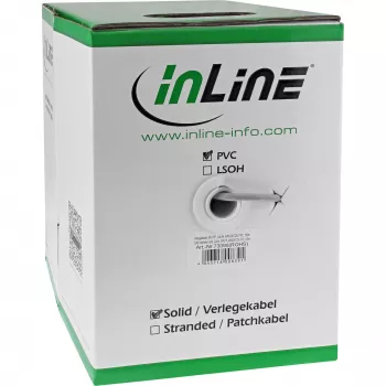 InLine Solid Installation kabelis SF/UTP Cat.5e AWG24 CCA PVC 100m