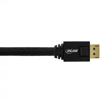 InLine DisplayPort aktīvais kabelis, melns, zeltīti kontakti, 20 m