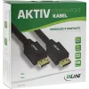 InLine DisplayPort aktīvais kabelis, melns, zeltīti kontakti, 20 m