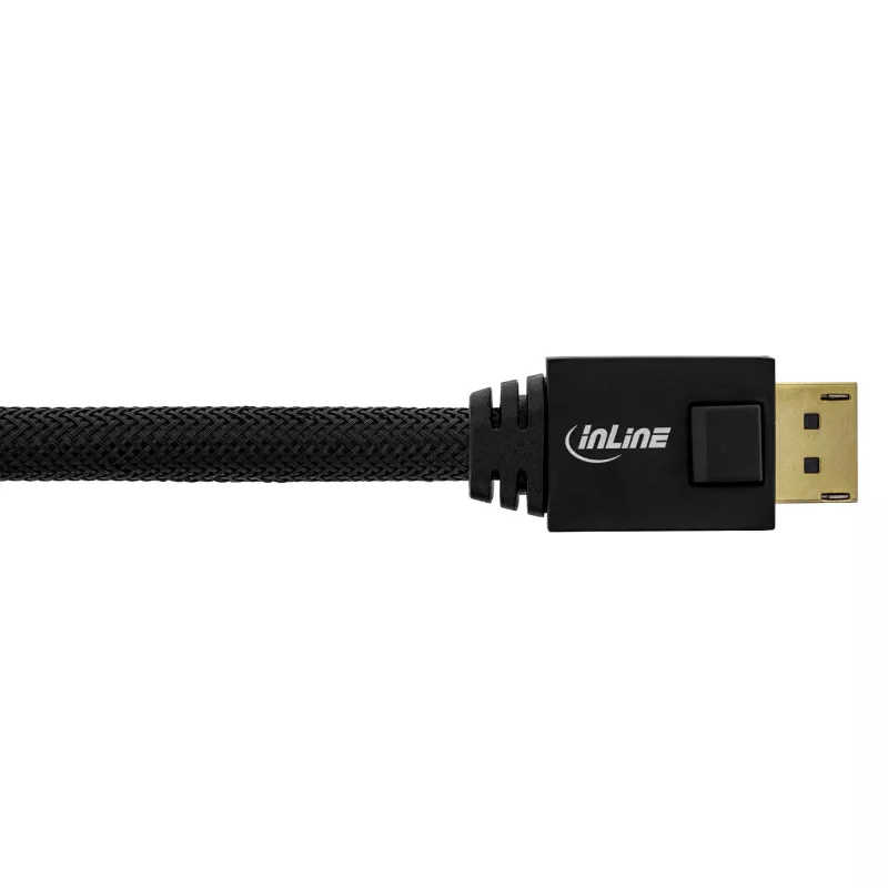 InLine DisplayPort aktīvais kabelis, melns, zeltīti kontakti, 25 m