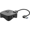 InLine USB 3.0 multiadapters, 2xUSB-A, RJ45, SD/MicroSD karšu lasītājs, melns