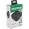 InLine USB 3.0 multiadapters, 2xUSB-A, RJ45, SD/MicroSD karšu lasītājs, melns