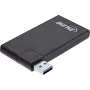 InLine USB 3.0 Rotējams centrmezgls, 4 porti, melns