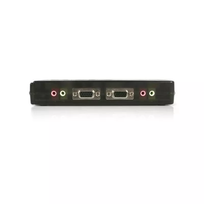 StarTech.com 4 portu melns USB KVM slēdža komplekts ar kabeļiem un audio