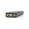 StarTech.com 4 portu melns USB KVM slēdža komplekts ar kabeļiem un audio