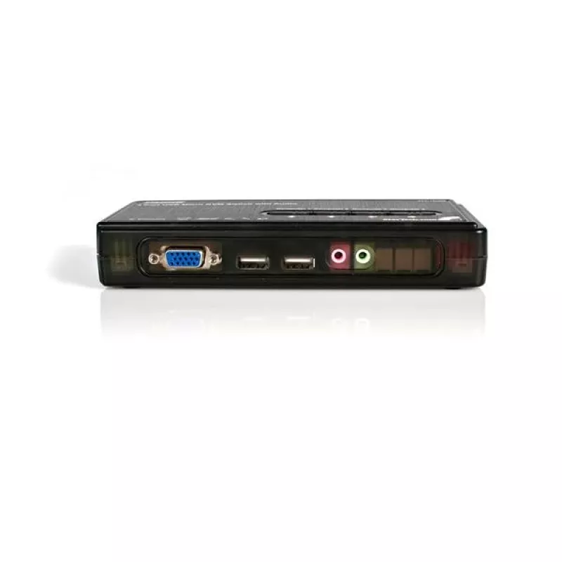 StarTech.com 4 portu melns USB KVM slēdža komplekts ar kabeļiem un audio
