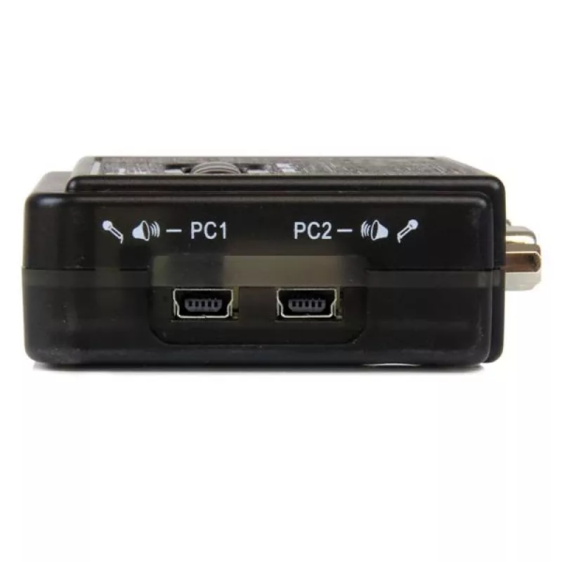 StarTech.com 2 portu melns USB KVM slēdža komplekts ar audio un kabeļiem