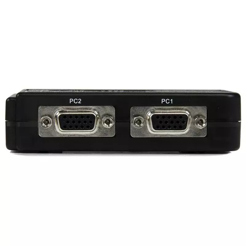 StarTech.com 2 portu melns USB KVM slēdža komplekts ar audio un kabeļiem