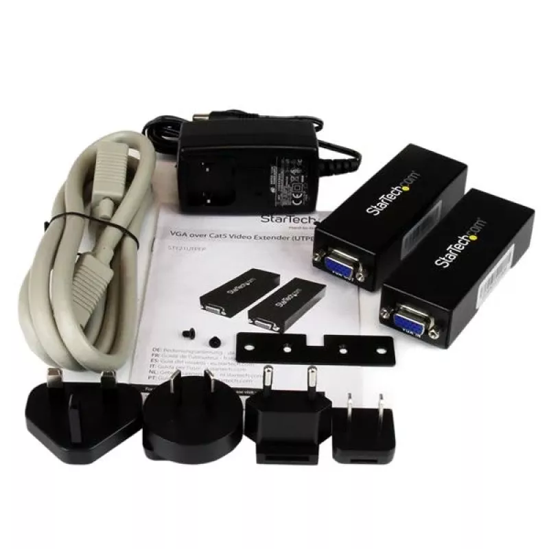 StarTech.com VGA uz Cat 5 monitora pagarinātāja komplekts (250 pēdas/80 m) – VGA Cat5 pagarinātājs