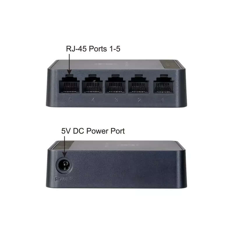 Tīkla slēdzis LevelOne FEU-0512 Fast Ethernet 10/100 melns