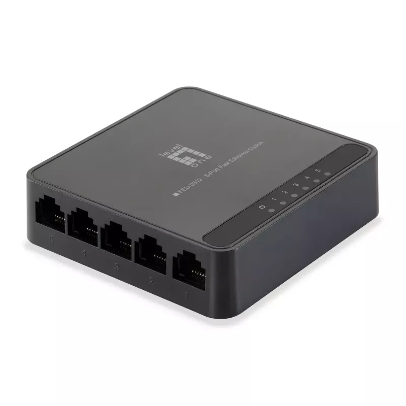 Tīkla slēdzis LevelOne FEU-0512 Fast Ethernet 10/100 melns