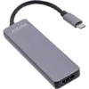 InLine Multi-hub USB 3.2 Gen.1, 2x USB-A, HDMI 4K/30Hz, karšu lasītājs, alumīnija, pelēks