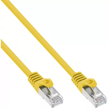 InLine ielāpu vads SF/UTP Cat.5e dzeltens 3 m